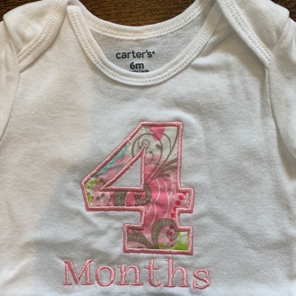 Monthly Onesies with Matching Headbands - Picture 5 of 14